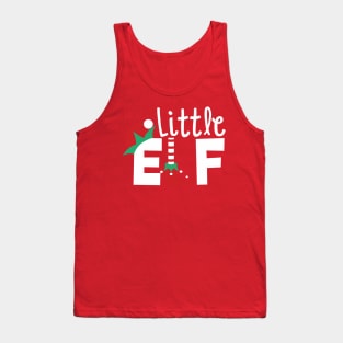 Little elf little sister Christmas Tank Top